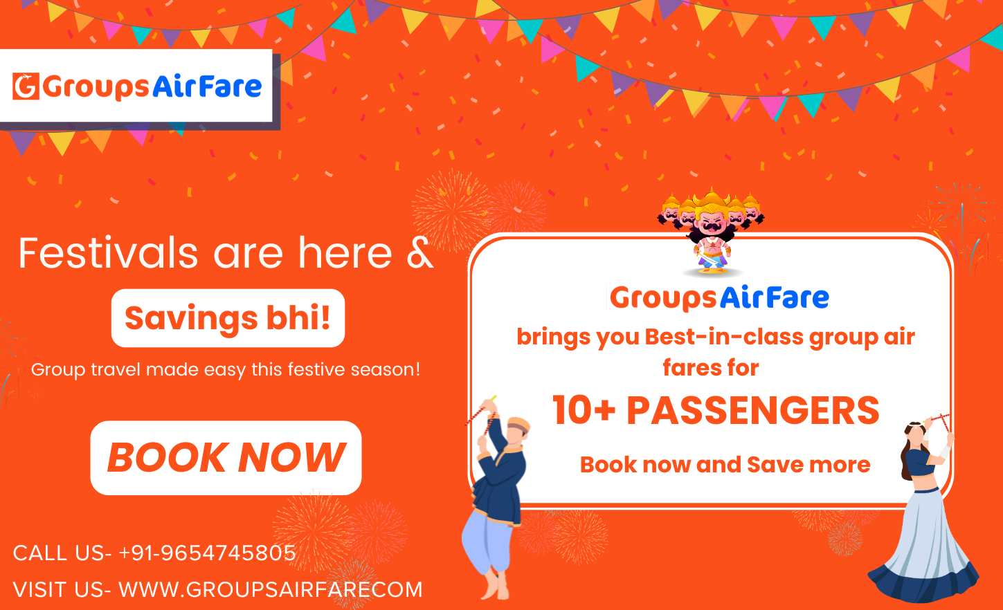 Unlocking Savings: Festival Offers on Group Air fare You Can't-Miss with FareHawker